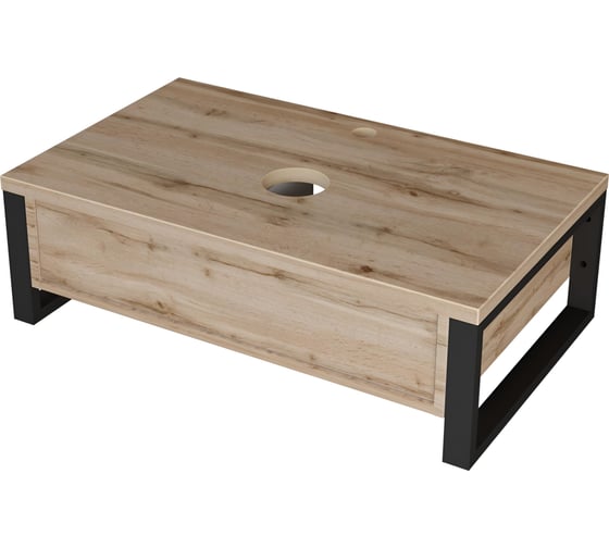 Изображение товара Тумба под раковину в ванную 1Marka GRUNGE LOFT 90 см подвесная Дуб Вотан У85843