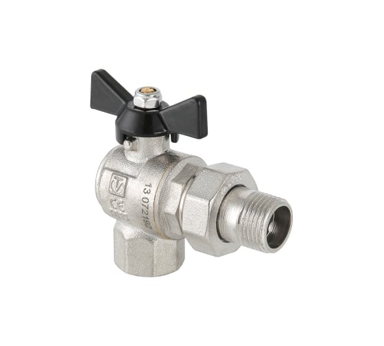 Изображение товара Шаровый кран VALTEC PERFECT угловой с полусгоном, 1/2 внутренняя-наружная VT.328.N.04