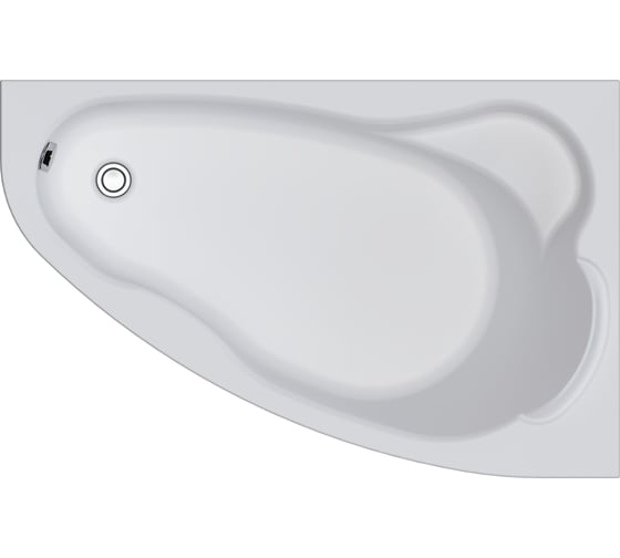 Изображение товара Акриловая ванна Marka One Lil 140x90 асимметричная правая белая 01лил1490п