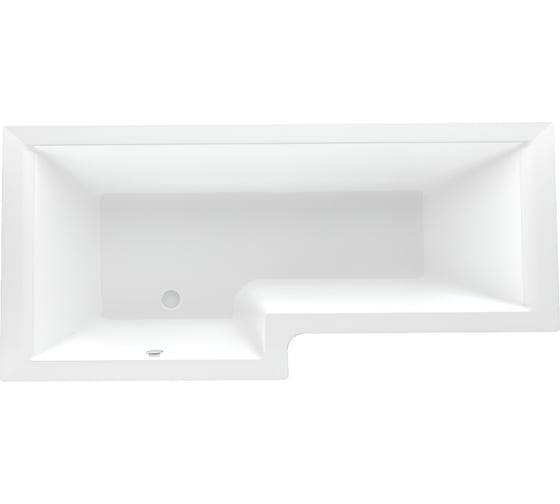 Изображение товара Акриловая ванна Marka One LINEA 165x85 асимметричная левая белая 01лин16585л