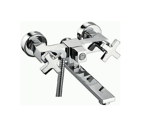 Изображение товара Смеситель для ванны LEDEME короткий излив крест керамика L3184 806002