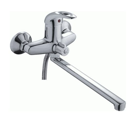 Изображение товара Смеситель для ванны LEDEME картридж диаметр 40 мм, дивертор в корпусе керамика, силумин L2202-B 89283