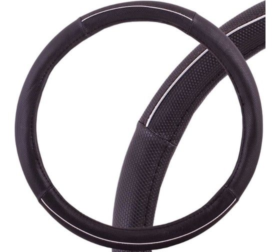 Изображение товара Оплетка SKYWAY Crome-4 L, черная, экокожа S01102309