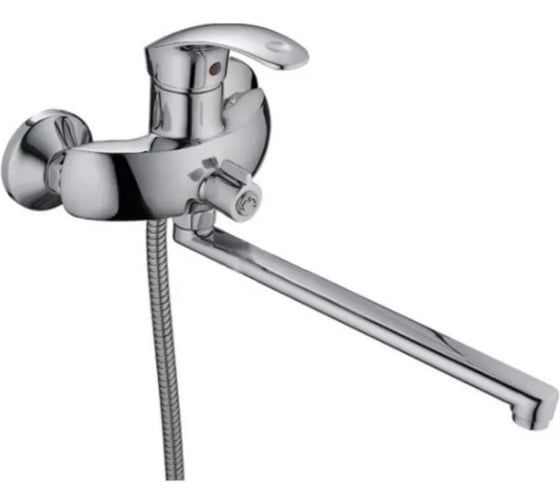 Изображение товара Смеситель для ванны LEDEME картридж диаметр 40 мм, длинный излив L30F, дивертор в корпусе L2221 89565