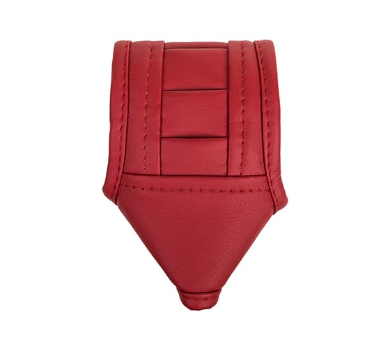 Изображение товара Чехол рычага АКПП SKYWAY кожзам, круглый, красный S06201006