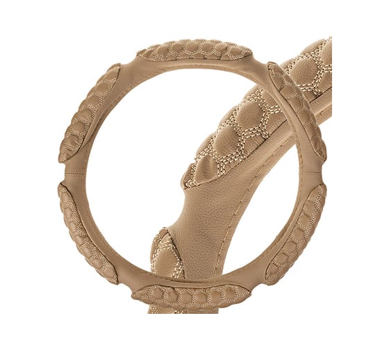 Изображение товара Оплетка SKYWAY Sponge turtle 6 подушечек, M, бежевая, экокожа S01102236