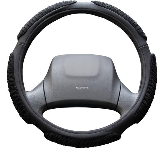 Изображение товара Оплетка SKYWAY Sponge ribby 5 подушечек, L, черная, замша S01101026