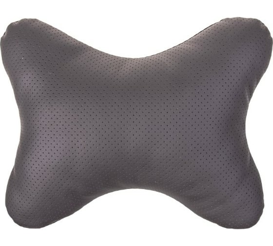 Изображение товара Подушка на подголовник SKYWAY искусственная кожа, серая S08001002