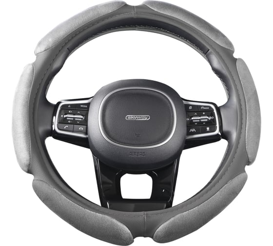 Изображение товара Оплетка SKYWAY Sponge classic 6 подушечек, M, серая, замша S01101016