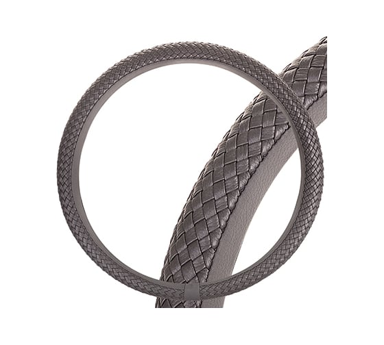 Изображение товара Оплетка SKYWAY Real-7 М, серая, натуральная кожа S01108012