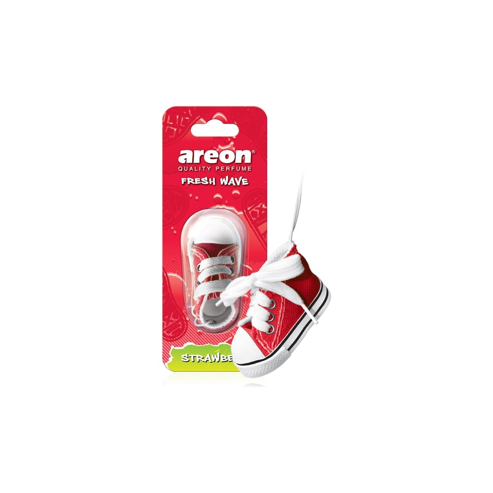 Изображение товара Автомобильный ароматизатор Areon FRESH WAVE strawberry FW05 на зеркало сухой