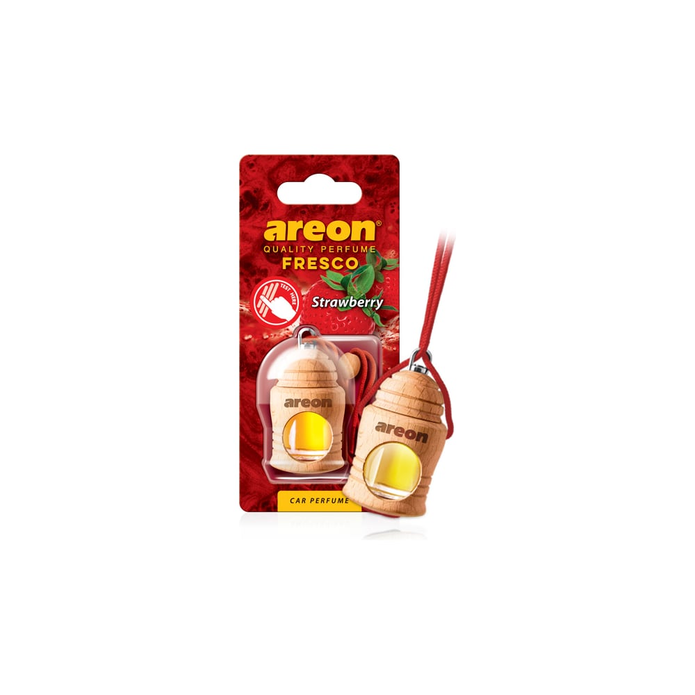 Изображение товара Ароматизатор Areon FRESCO strawberry для автомобиля жидкий на зеркало