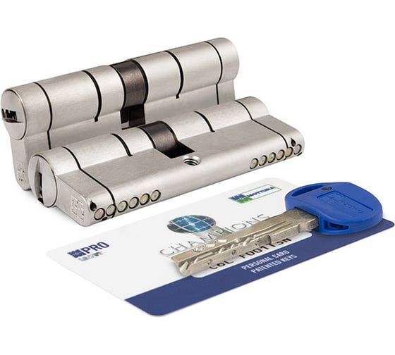 Изображение товара Цилиндровый механизм MOTTURA CP4D464601 92мм/41+10+41 мат.никель 39463