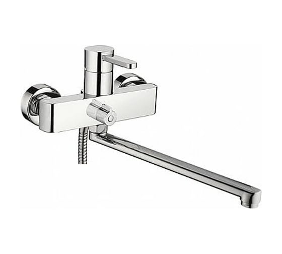 Изображение товара Смеситель для ванны LEDEME картридж диаметр 35мм ,излив L-30 плоский, дивертор, керамика, L2243 805865