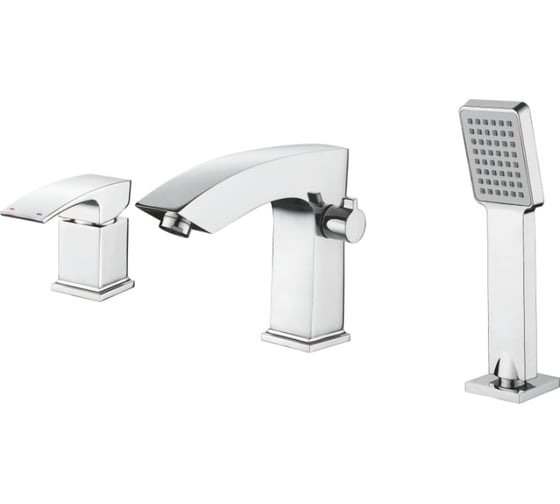 Изображение товара Врезной смеситель LEDEME на ванну на 3 отверстия, хром L1198 89292