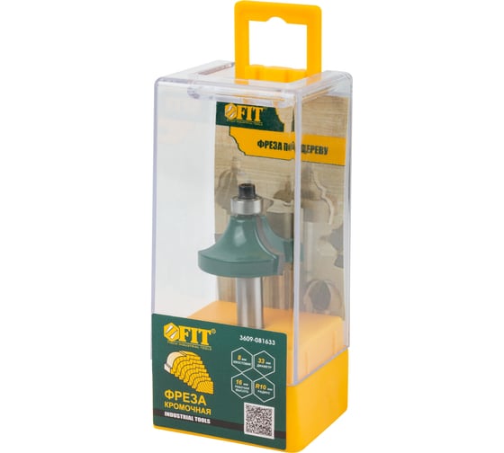 Изображение товара Фреза кромочная калевочная с подшипником (33х16х58.5 мм) FIT 3609-081633