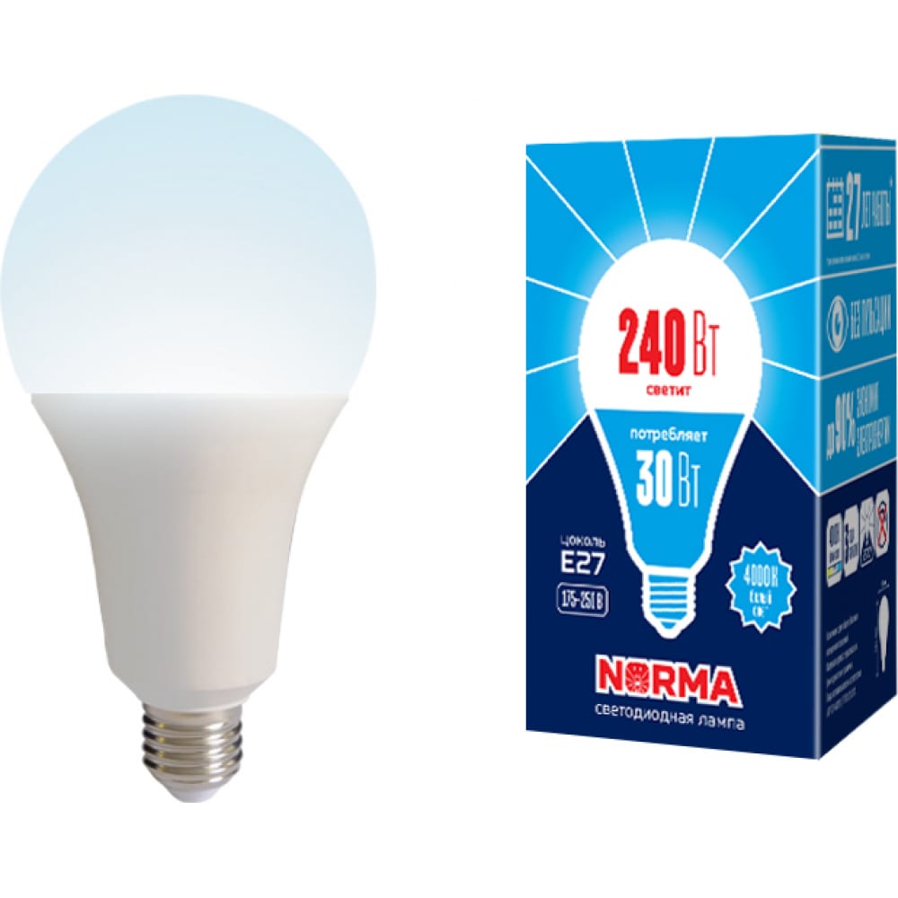 Светодиодная лампа Volpe лампа светодиодная omegalight standart 3000k hb4 2400 lm набор 2 шт