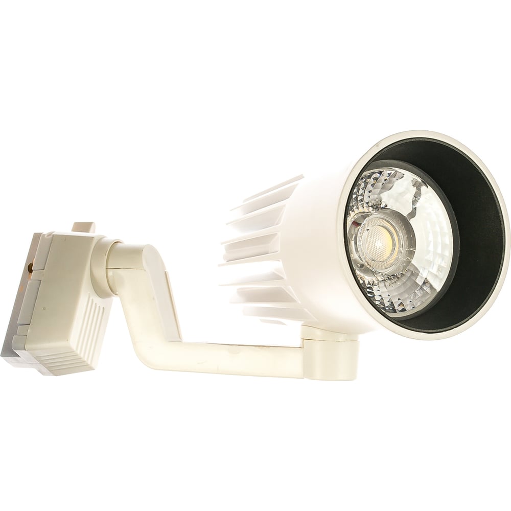 Трековый светодиодный светильник-прожектор Volpe светильник прожектор трековый volpe ubl q323 gu10 никель