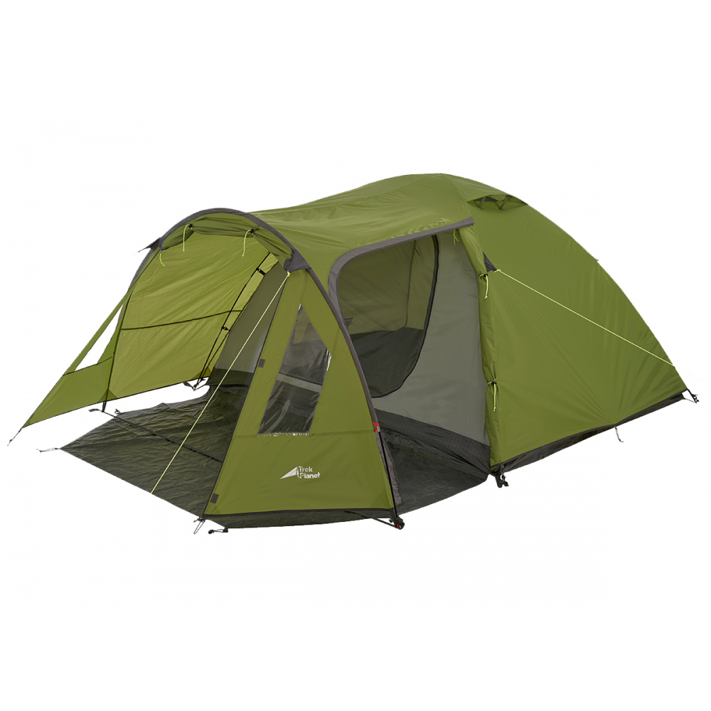 фото Трехместная палатка trek planet avola 3, зеленый 70207