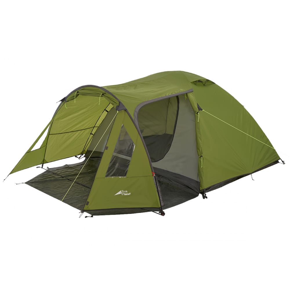фото Трехместная палатка trek planet avola 4, зеленый 70208