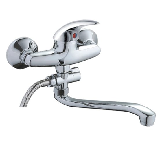 Изображение товара Смеситель Ledeme для ванны Картридж д.40мм длинный излив силумин 89253 L2138-B