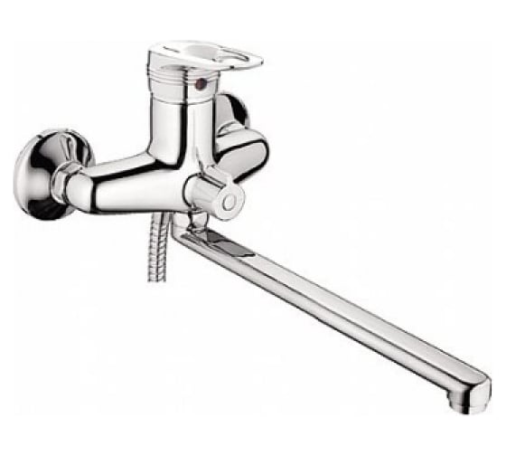 Изображение товара Смеситель для ванны LEDEME картридж диаметр 40 мм, длинный излив L-40, дивертор в корпусе L2256 805900