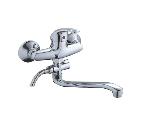 Изображение товара Смеситель для ванны LEDEME картридж диаметр 40 мм, длинный излив, керамический переключатель L30S L2129-B 65698