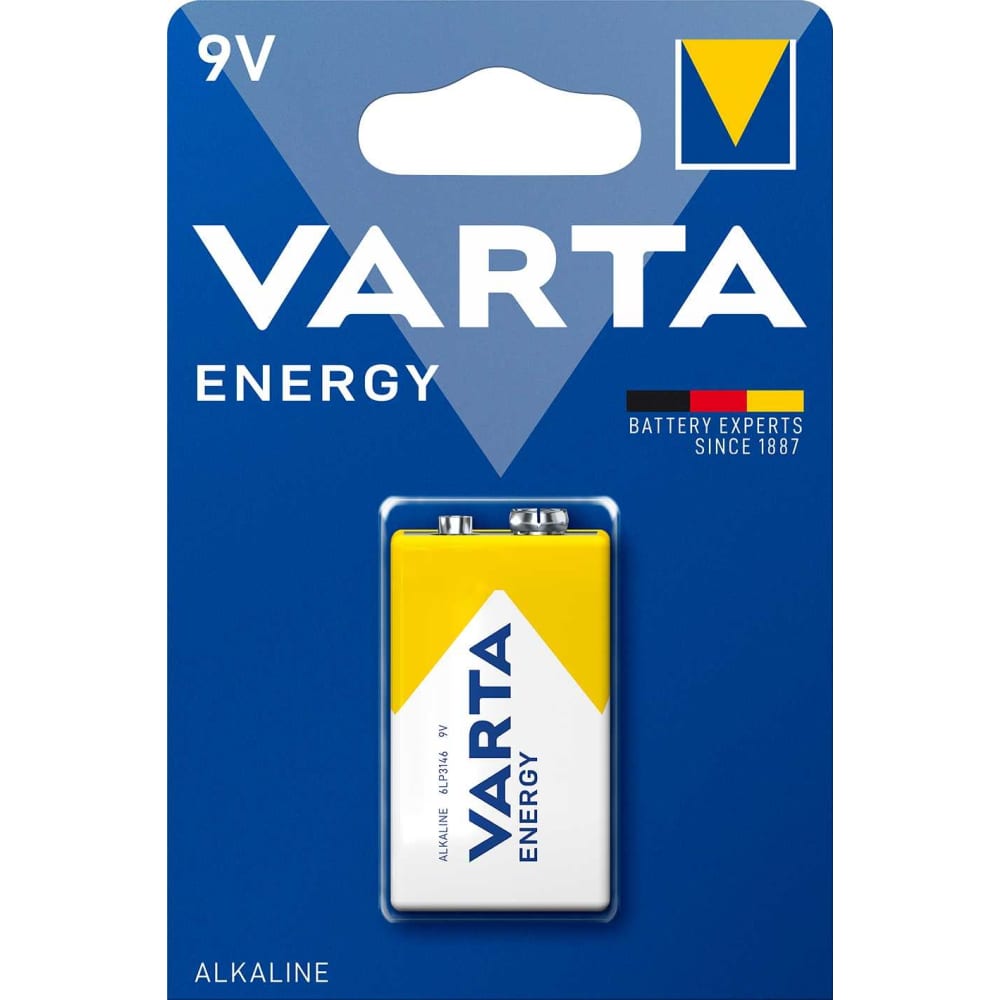 Батарейка Varta батарейка ergolux 9v 6lr61 6f22 zinc carbon солевая 9 в спайка 12443