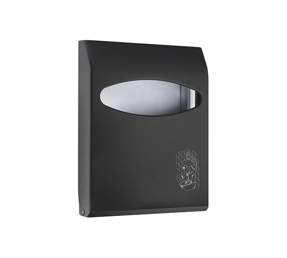 Изображение товара Диспенсер для накладок на туалет Nofer серии Black черного цвета 04028.N