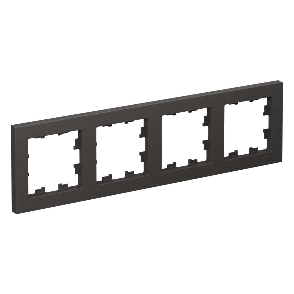 Изображение товара 4-постовая универсальная рамка Systeme Electric Atlasdesign базальт ATN001404
