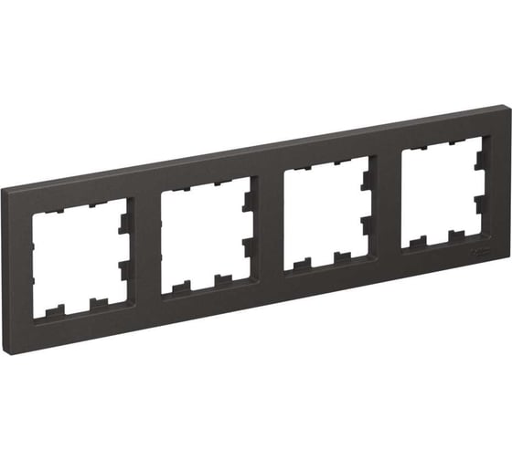 Изображение товара 4-постовая, универсальная рамка Systeme Electric Atlasdesign базальт ATN001404