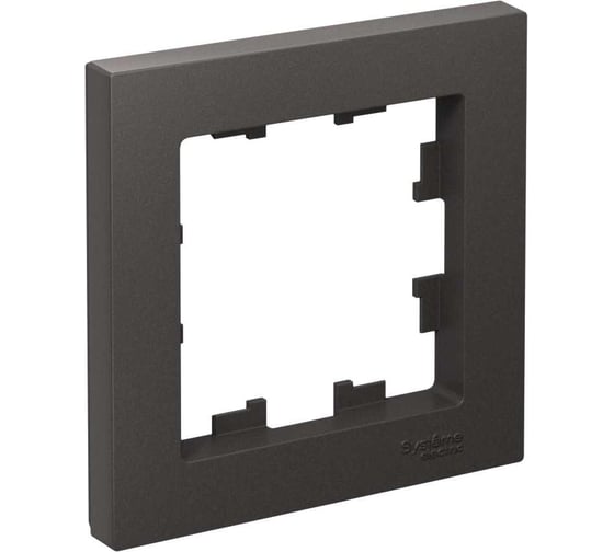 Изображение товара 1-постовая рамка Systeme Electric Atlasdesign базальт ATN001401