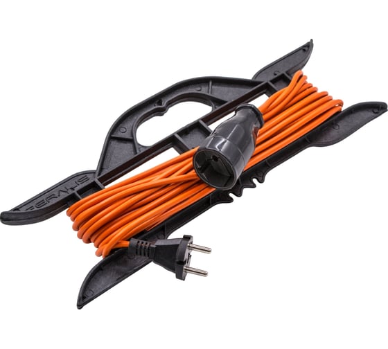 Изображение товара Силовой удлинитель на каркасе Very 1 розетка, ПВС 2x1,5мм², 16А, 3,5кВт, без заземления, 10м, 89-0-076