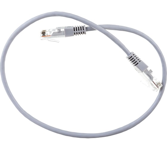 Изображение товара Патч-корд TWT RJ45-RJ45, 4 пары, UTP, категория 5е, 0.5 м, серый, 45-45-0.5-GY