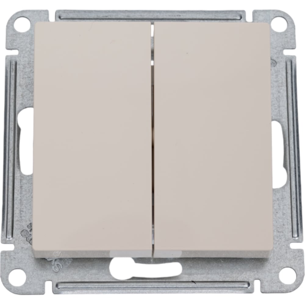 Изображение товара Механизм перекрестного 2-клавишного переключателя Systeme Electric Atlasdesign бежевый