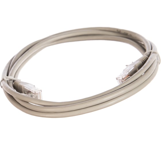 Изображение товара Патч-корд TWT RJ45-RJ45, 4 пары, UTP, категория 5е, 2 м, серый, 45-45-2.0-GY