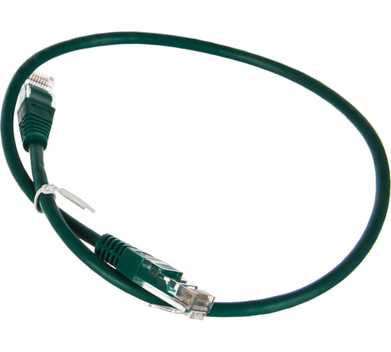 Изображение товара Патч-корд TWT RJ45-RJ45, 4 пары, UTP, категория 5е, 0.5 м, зеленый, 45-45-0.5-GN
