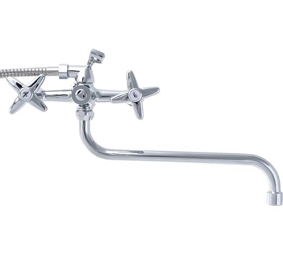 Изображение товара Смеситель для ванны LEDEME крест, керамика, переключение душа картридж L2320 806322