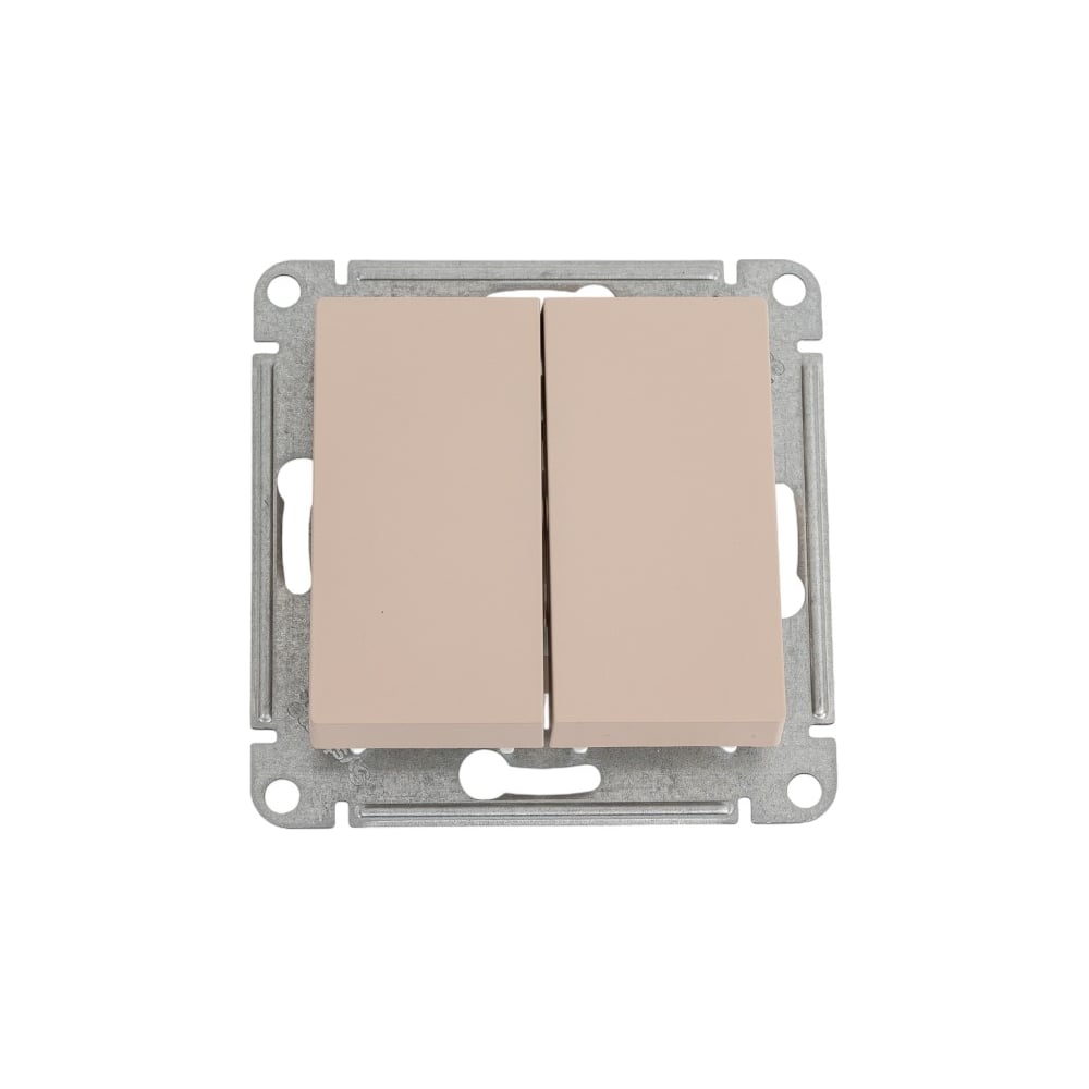 Изображение товара Механизм 2-клавишного перекрестного переключателя Atlasdesign песочный