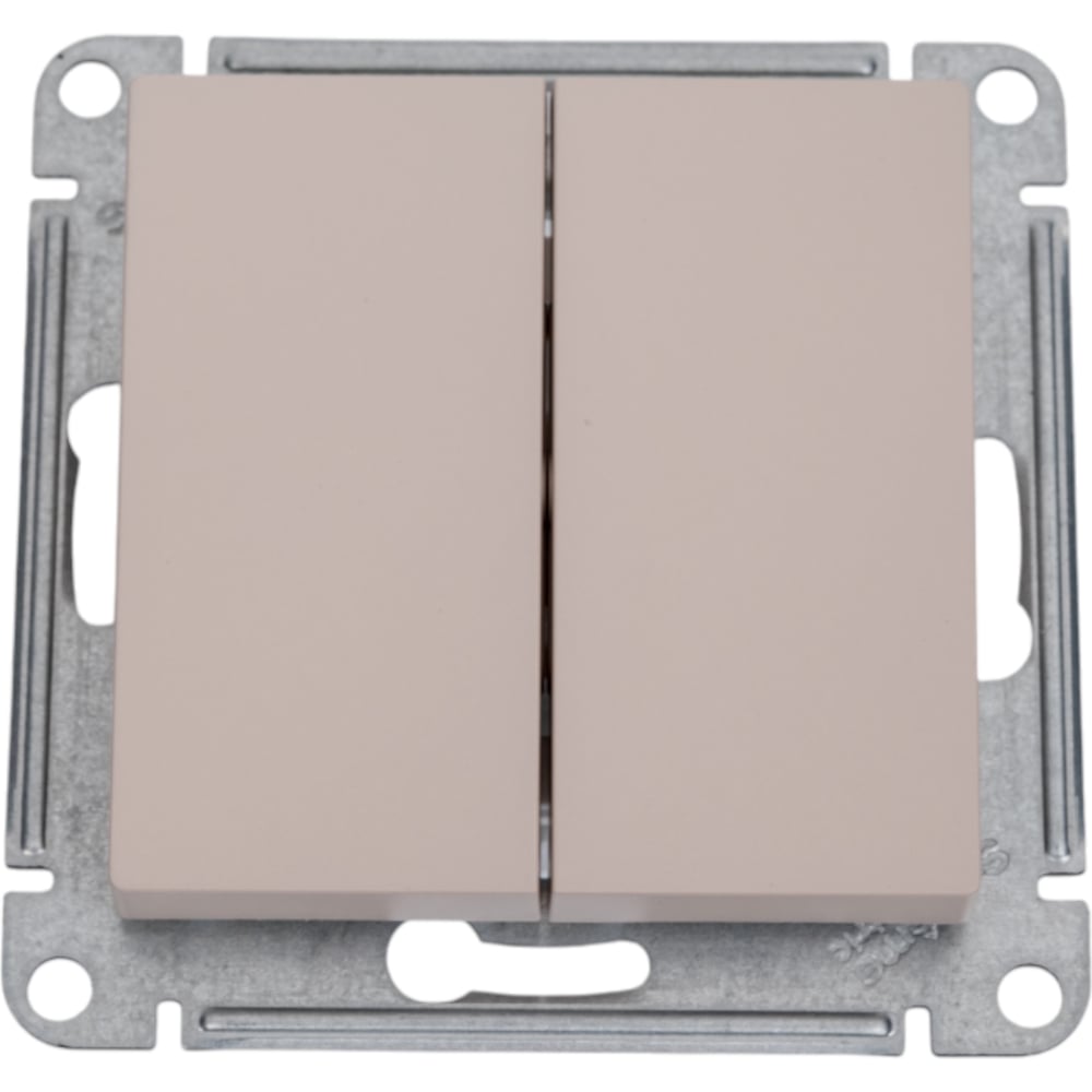 Изображение товара Механизм 2-клавишного перекрестного переключателя Atlasdesign песочный