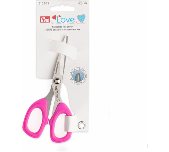 Изображение товара Ножницы для ткани PRYM PL с микрозаточкой 610543 1 шт 135 мм 729788