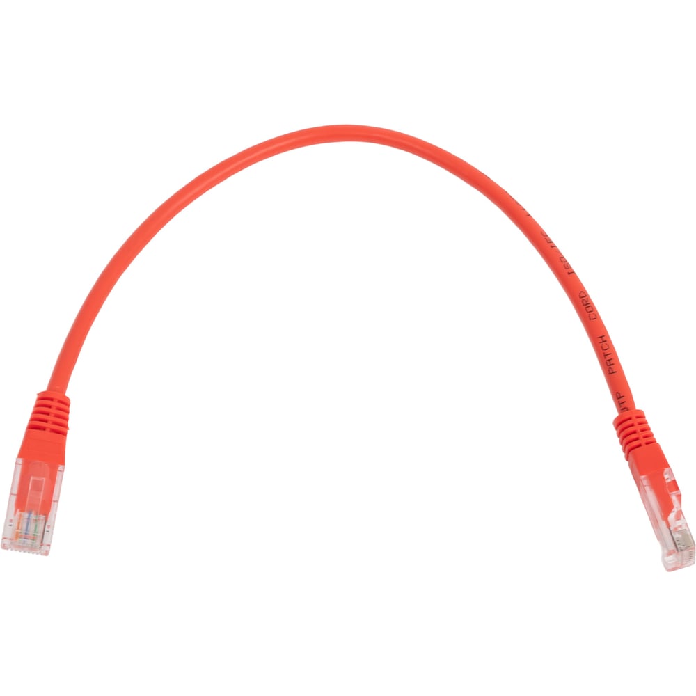 Изображение товара Патч-корд TWT RJ45-RJ45, 4 пары, UTP, категория 5е, 0.3 м, оранжевый 45-45-0.3-OR