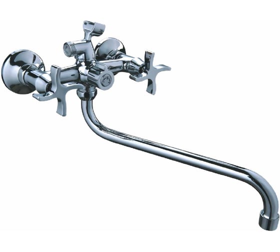 Изображение товара Смеситель для ванны LEDEME шаровый, крест, переключатель душа керамика L2322 806354