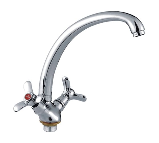 Изображение товара Смеситель для кухни LEDEME крест керамика L4212-2 806906