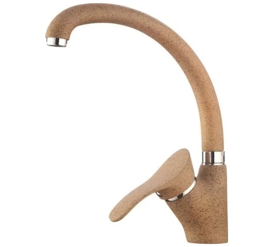 Изображение товара Смеситель для кухни LEDEME картридж диаметр 40 мм, цвет песочный пляж L4101-300 806572