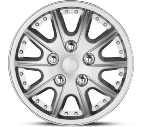 Изображение товара Колпаки на колёса AUTOPROFI комплект из 4 шт, размер 14, 350мм WC-2025 SILVER 14