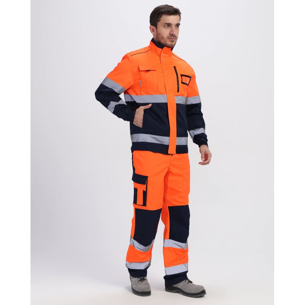 Изображение товара Сигнальный брючный костюм Факел ProfLine Specialist-1 мужской водоотталкивающий уровень 3