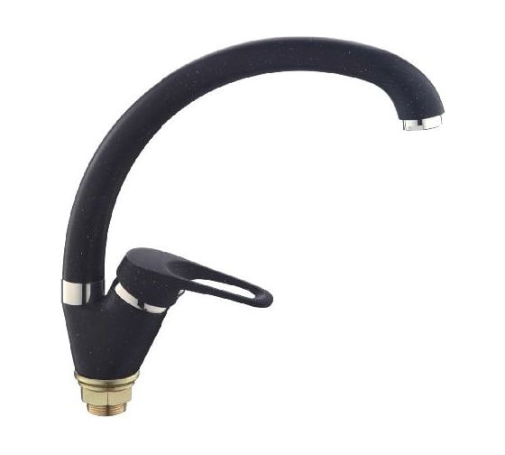 Изображение товара Смеситель для кухни LEDEME картридж диаметр 40 мм, с гайкой, черый-матовый L5913F 97694