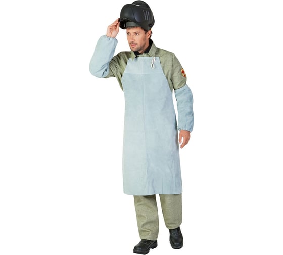 Изображение товара Спилковый фартук Профессионал серый 02568