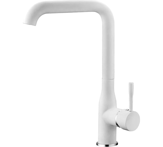 Изображение товара Смеситель для кухни LEDEME картридж диаметр 40 мм, высокий, белый матовый L4698W 89286